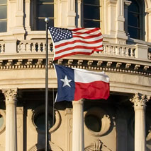 Texas Capitol Flags